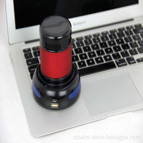 Portable Bluetooth Speaker, with Intelligent Voice Prompts, Sensing Capabilities, Rechargeable Dock
